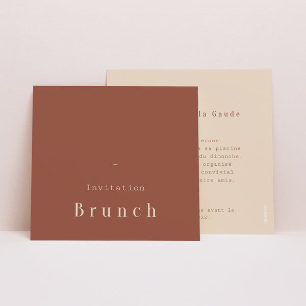 Invitations Mariage Carré Silhouette - Fleurs des champs photo