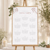 Plan de table Mariage Portrait Silhouette - Fleurs des champs photo N° 1