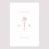 Panneau bienvenue Mariage Portrait 60 x 90 cm Silhouette - Fleurs des champs photo N° 2