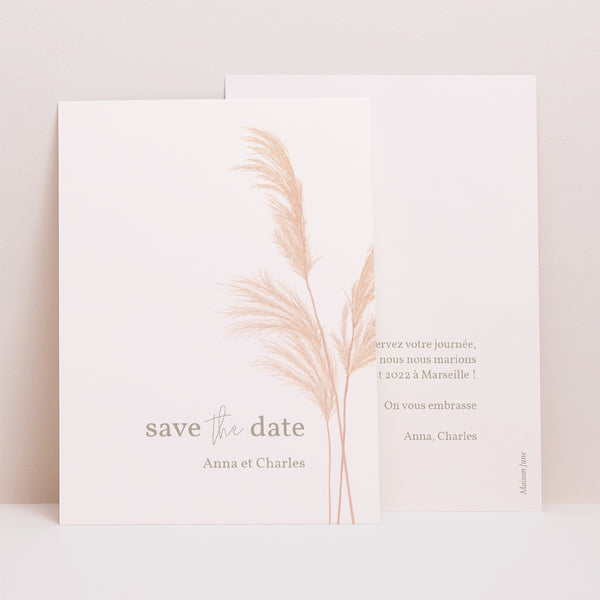 Save the date Mariage Portrait Viva la pampa photo