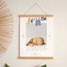 Affiche Naissance Portrait 30 x 40 cm Vestiaire petit marin photo N° 1
