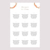 Plan de table Mariage Portrait Couronne & Fleurs Solsticiales photo N° 2
