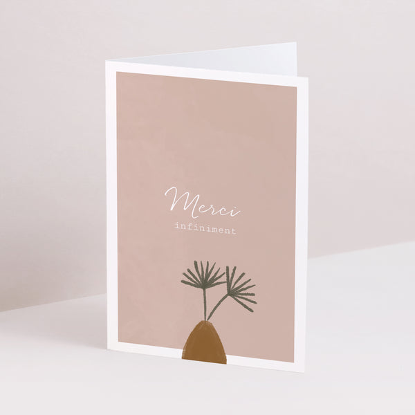 Remerciements Mariage Double volet portrait Couple à composer boho photo