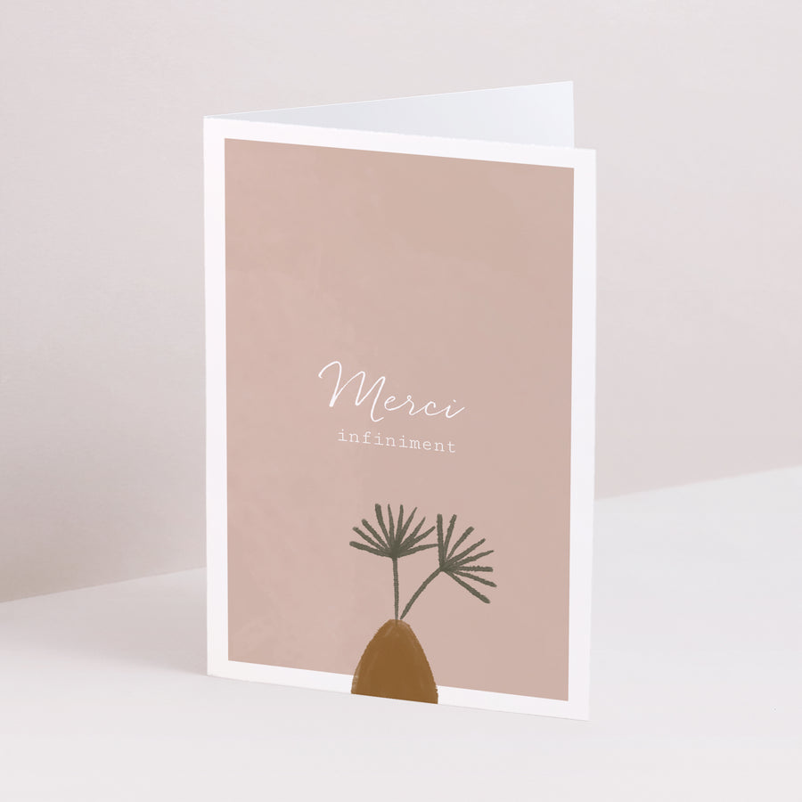Remerciements Mariage Double volet portrait Couple à composer boho photo