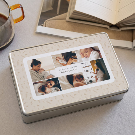 Boite métallique Objets Rectangle Petit herbier pour Maman