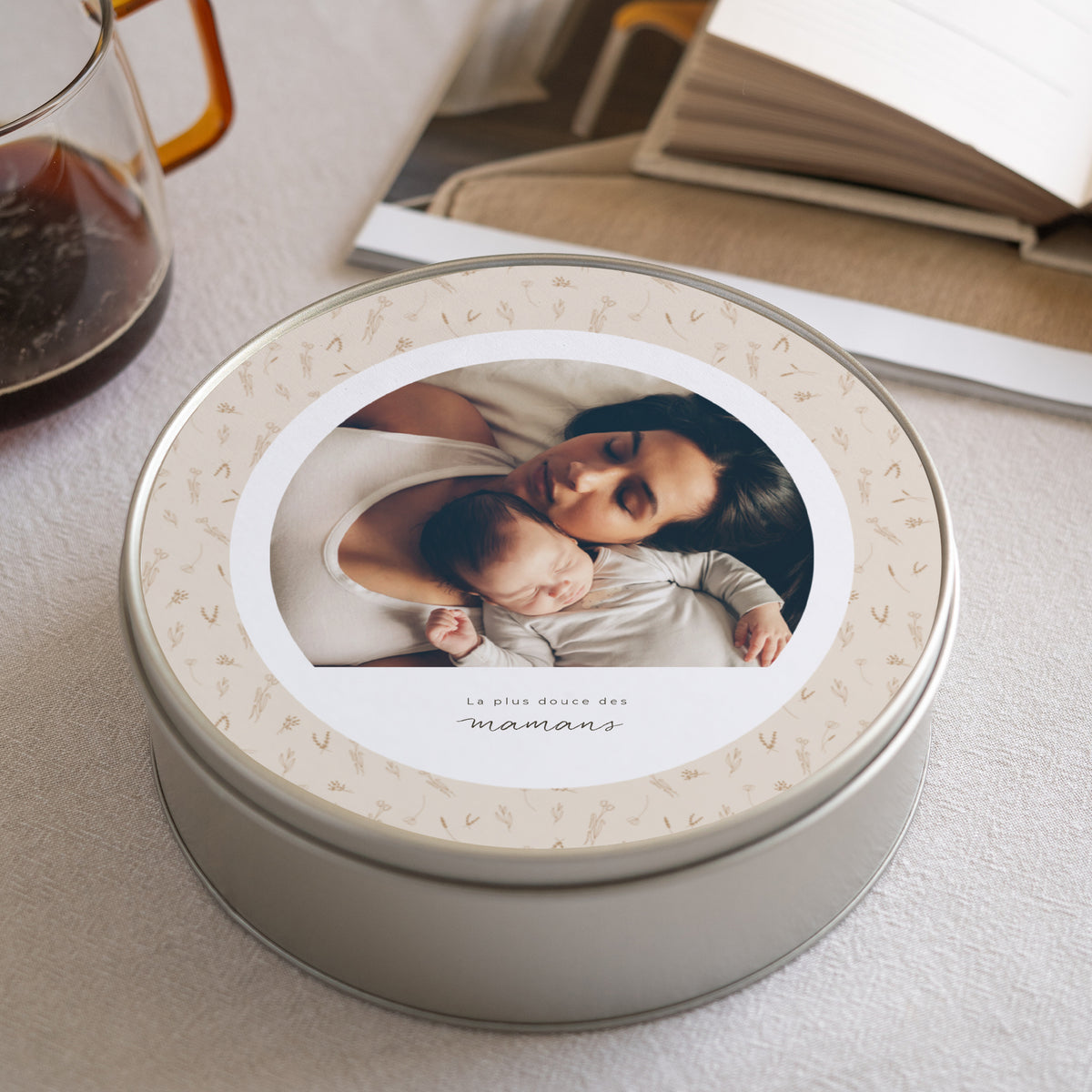 Boite métallique Objets Ronde Petit herbier pour Maman photo N° 1