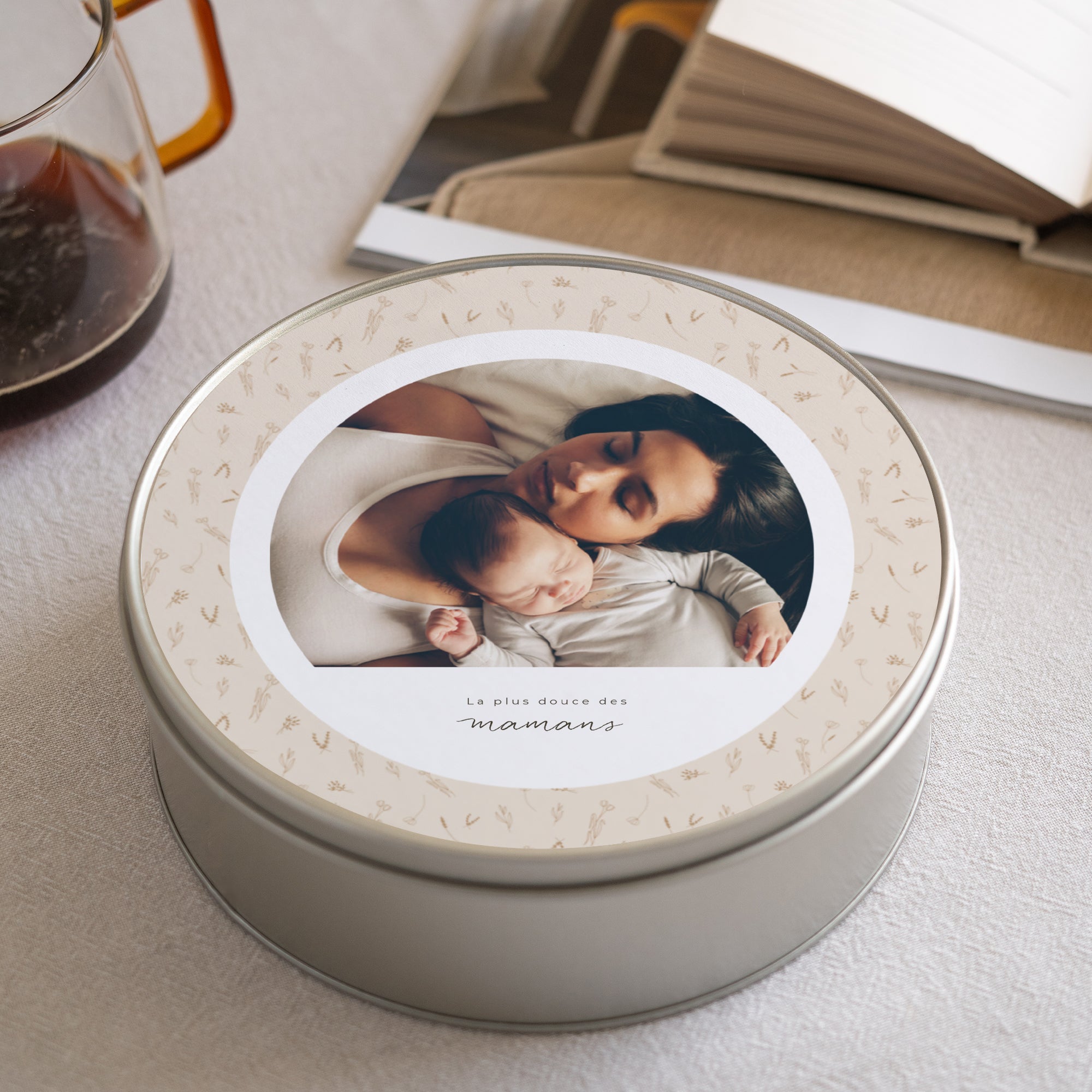 Boite métallique Objets Ronde Petit herbier pour Maman photo N° 1