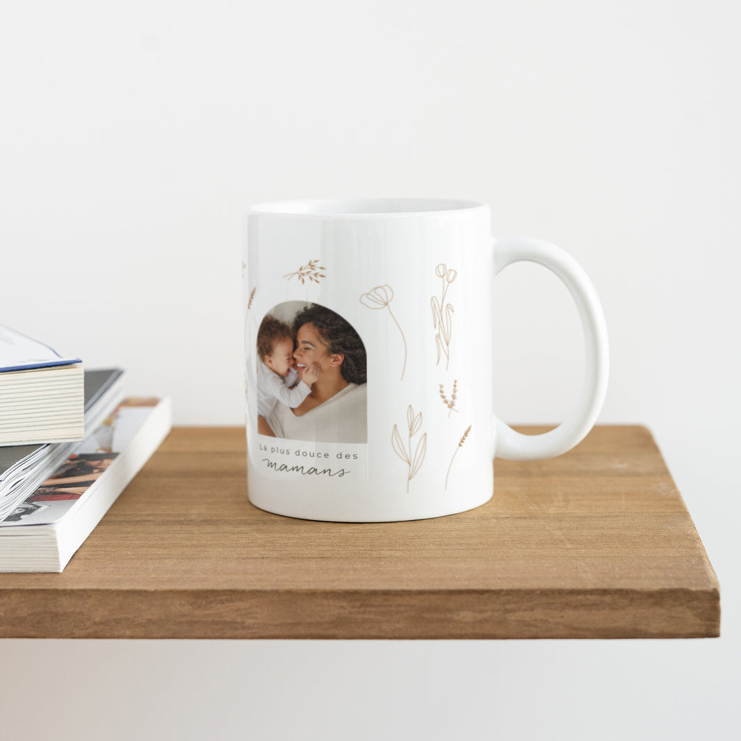 Mug Objets Blanc Petit herbier pour Maman photo N° 4