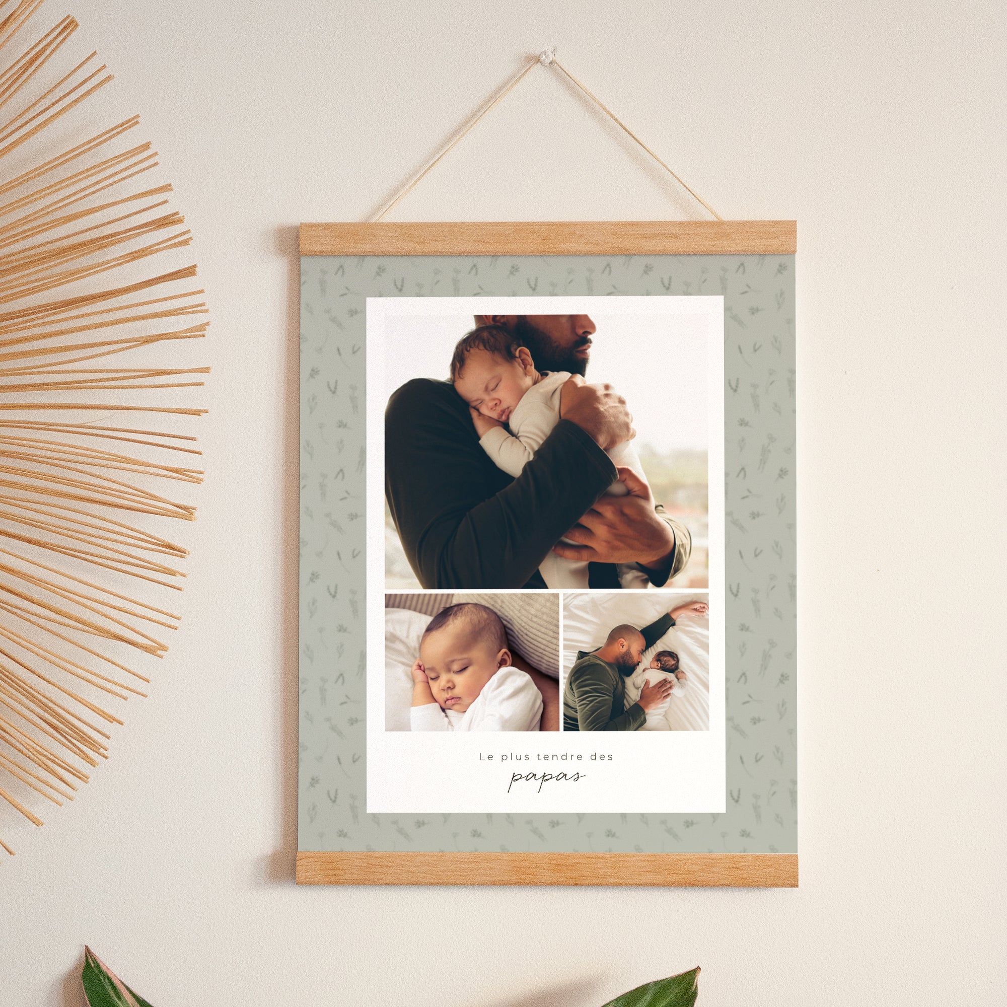 Affiche Portrait 30 x 40 cm Petit herbier pour papa photo N° 1