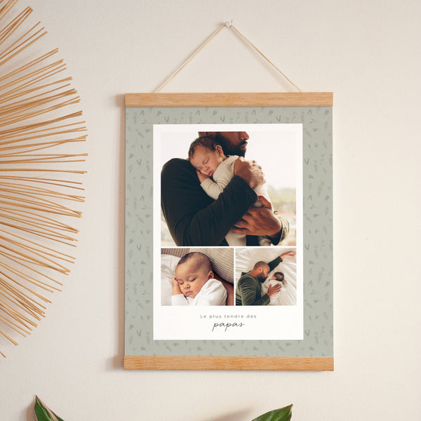 Affiche Portrait 30 x 40 cm Petit herbier pour papa photo