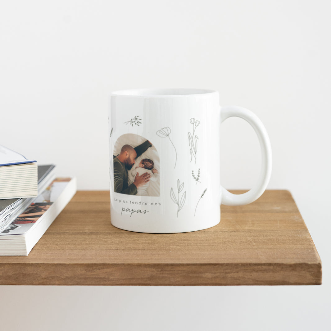 Mug Objets Blanc Petit herbier pour papa photo N° 4