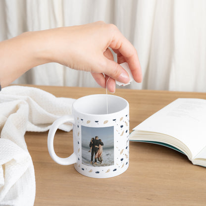 Mug Objets Blanc Fête des pères fleurs motifs photo N° 3