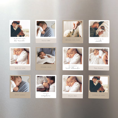 Magnet Objets Lot de 12, magnétique Le meilleur papa du monde photo N° 1