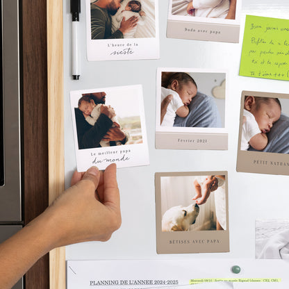 Magnet Objets Lot de 12, magnétique Le meilleur papa du monde photo N° 2