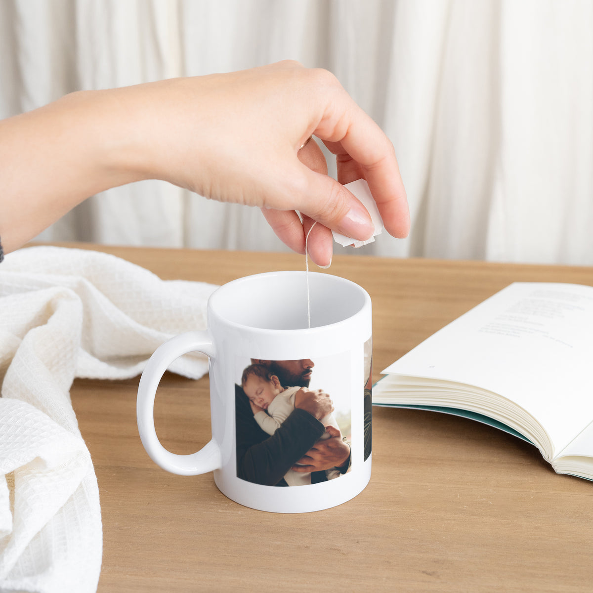 Mug Blanc Le meilleur papa du monde - Kaki photo N° 3