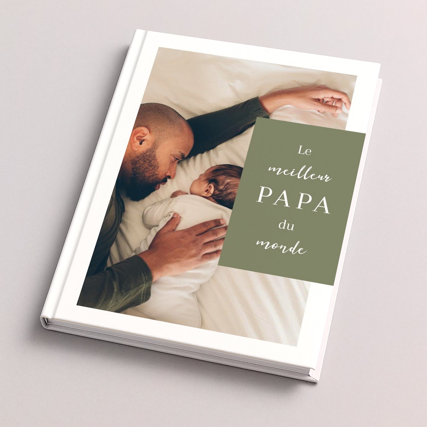 Album photo A4 portrait 48 pages Le meilleur papa du monde - Kaki photo N° 1