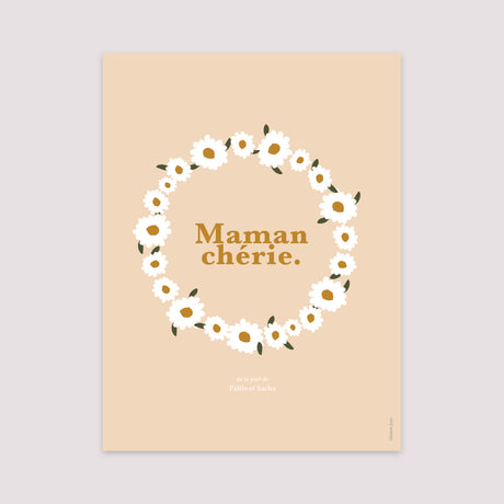 Affiche Portrait 30 x 40 cm Maman chérie VI
