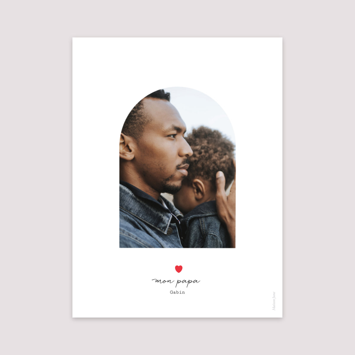 Affiche Portrait 30 x 40 cm Affiche fête des pères photo N° 2