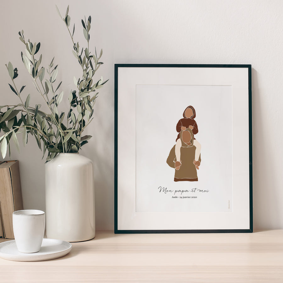 Affiche Objets Portrait Mon papa photo