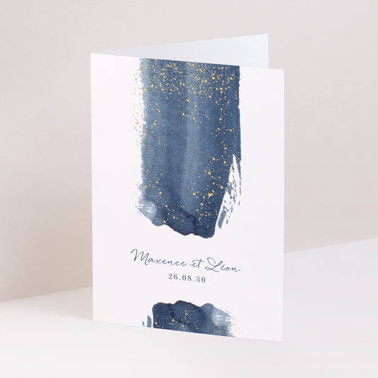 Faire-part Mariage Portrait double volet Nuit Magique photo