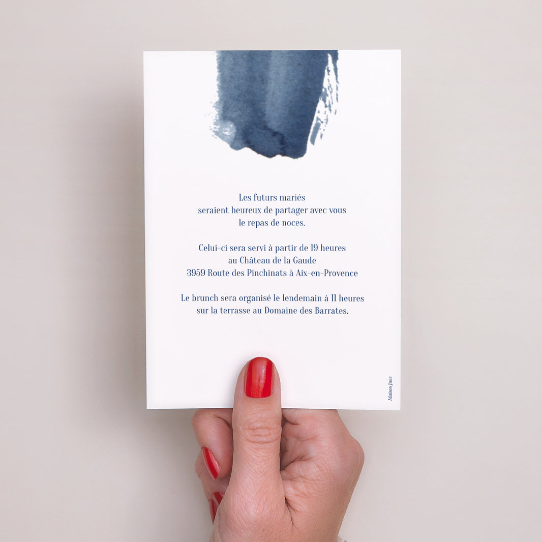 Invitations Mariage Portrait Nuit Magique photo N° 3