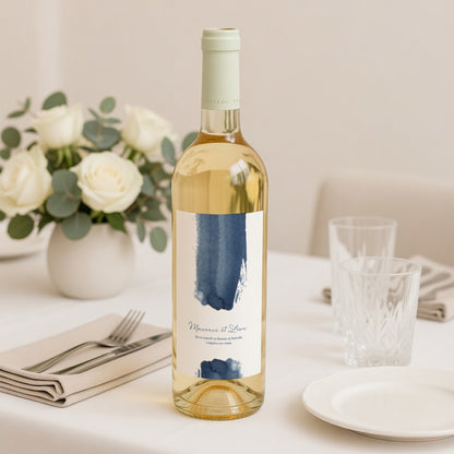 Etiquette bouteille Mariage Portrait Nuit Magique photo N° 2