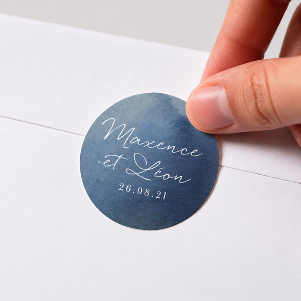 Sticker Mariage Rond Nuit Magique photo