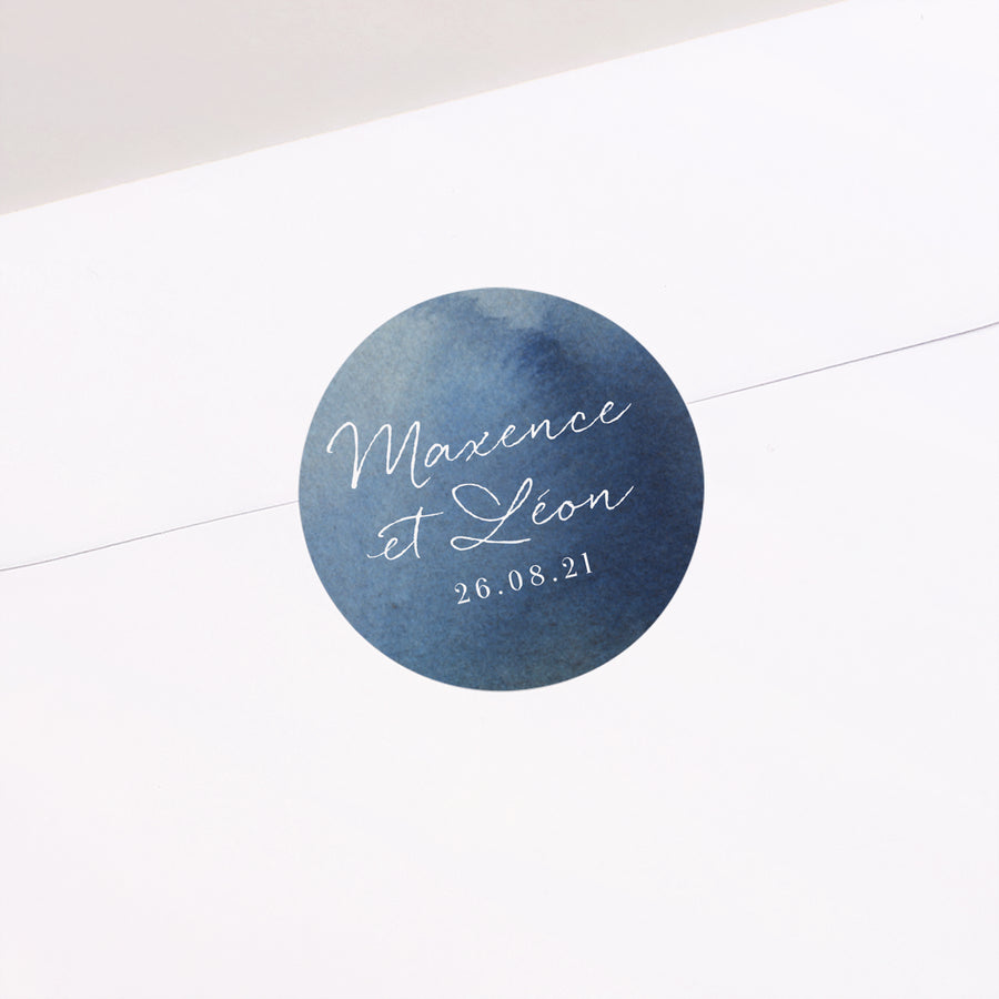 Sticker Mariage Rond Nuit Magique photo