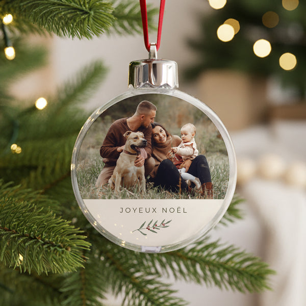Boule de Noël Fin d'année Ronde Encadrement végétal photo