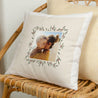 Coussin Fin d'année Beige naturel Encadrement végétal photo N° 1