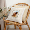 Coussin Fin d'année Beige naturel Encadrement végétal photo N° 2