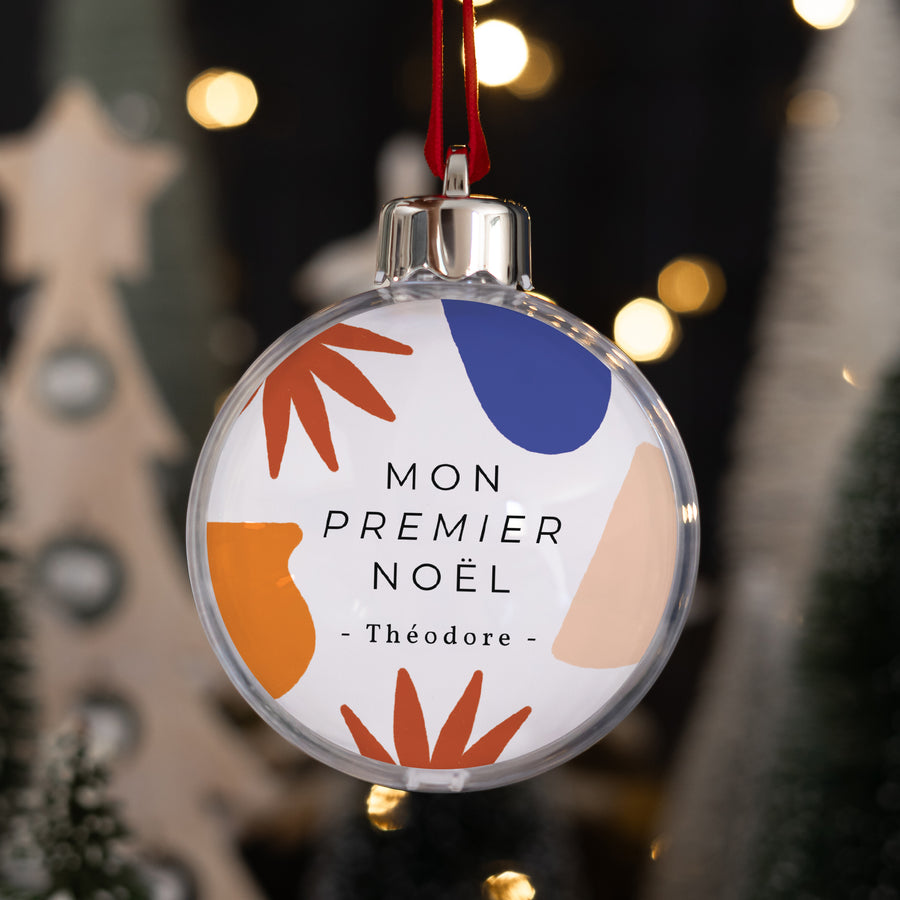Boule de Noël Fin d'année Ronde Inspiration Matisse, Méditerranée photo