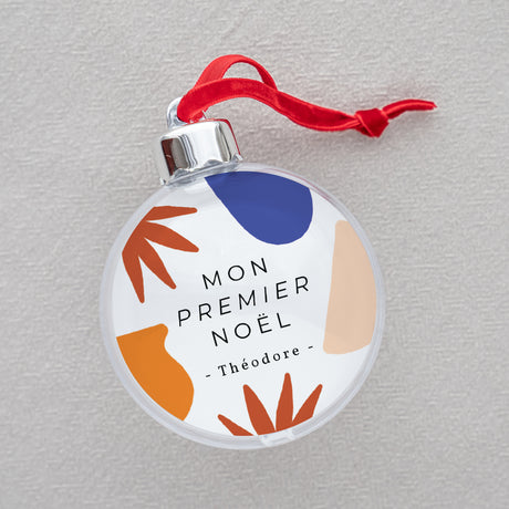 Boule de Noël Fin d'année Ronde Inspiration Matisse, Méditerranée