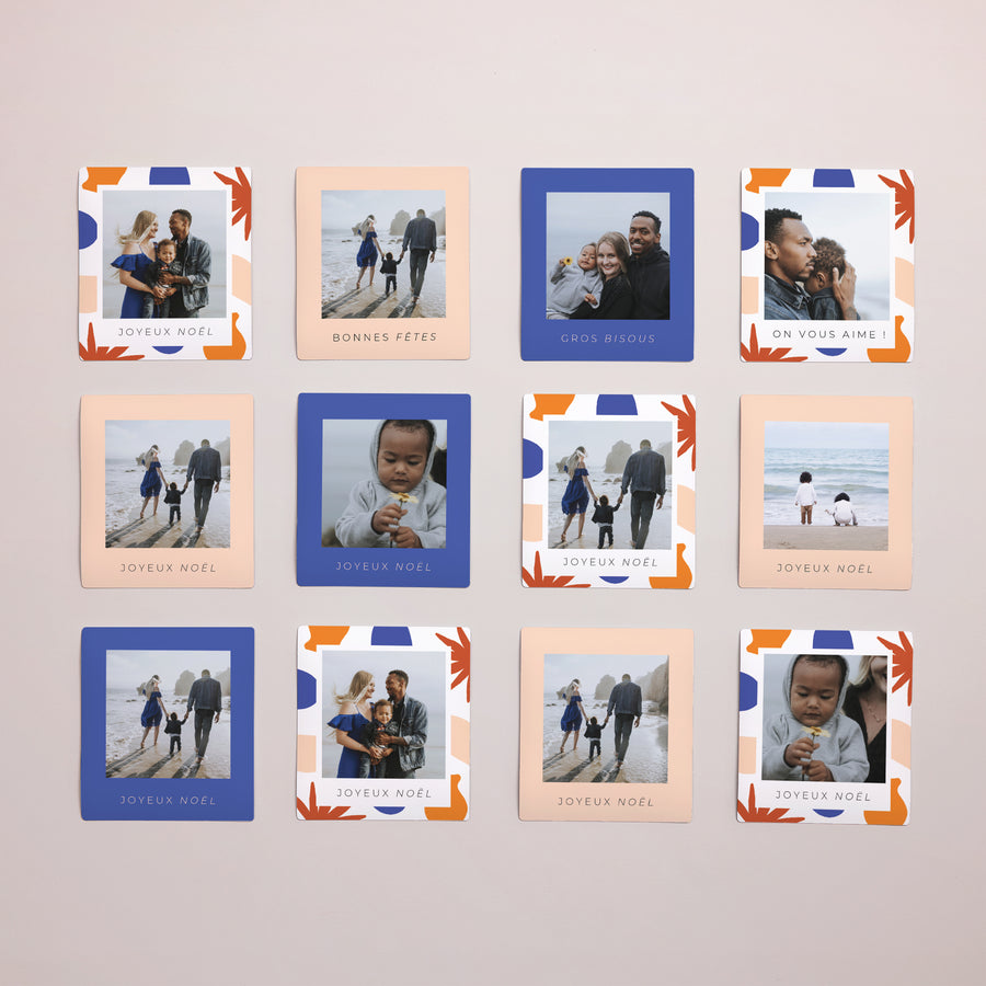 Tirage photo Fin d'année Lot de 12, magnétique Inspiration Matisse, Méditerranée photo