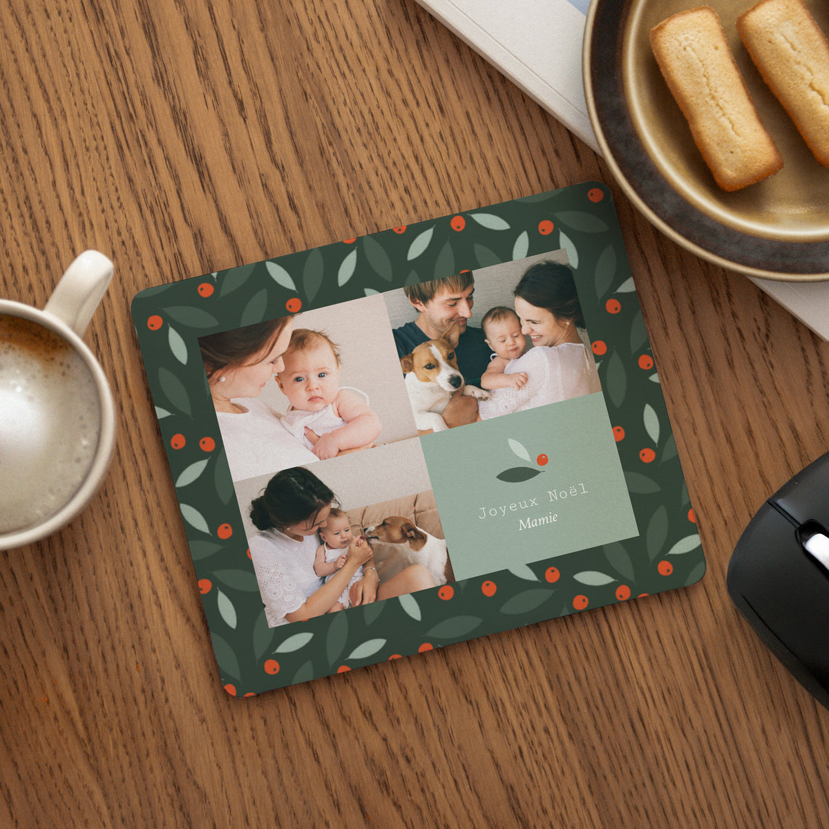 Tapis de souris Fin d'année Rectangle Buisson Ardent photo N° 1