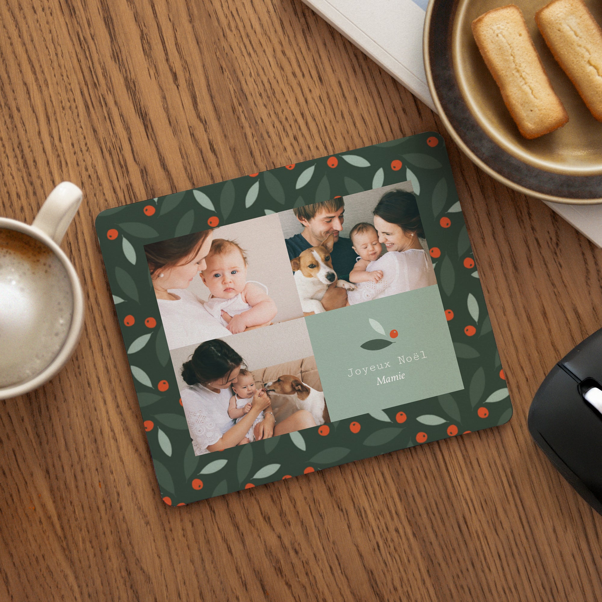 Tapis de souris Fin d'année Rectangle Buisson Ardent photo N° 1