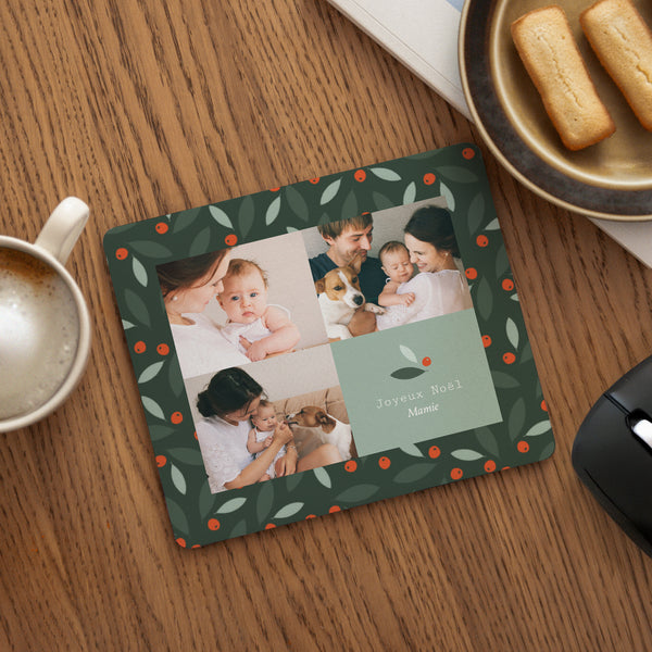 Tapis de souris Fin d'année Rectangle Buisson Ardent photo