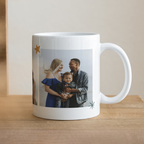 Mug Fin d'année Blanc Motif festif photo