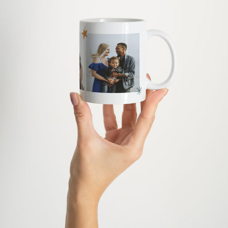 Mug Fin d'année Blanc Motif festif