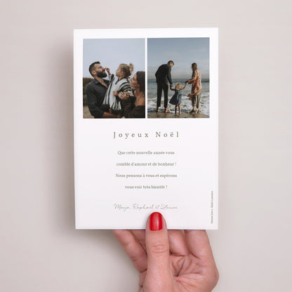 Carte de Noel Fin d'année Portrait Sapin Design photo N° 3