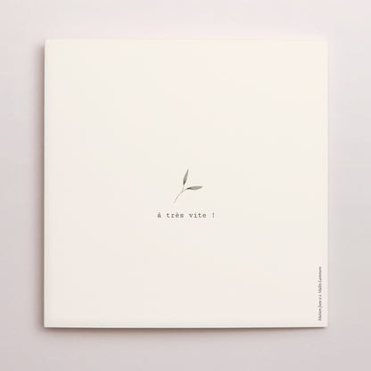 Carte de Noel Fin d'année Carré double volet Couronne de Noël V photo N° 3