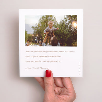 Carte de Noel Fin d'année Carré Cookies Design photo N° 3