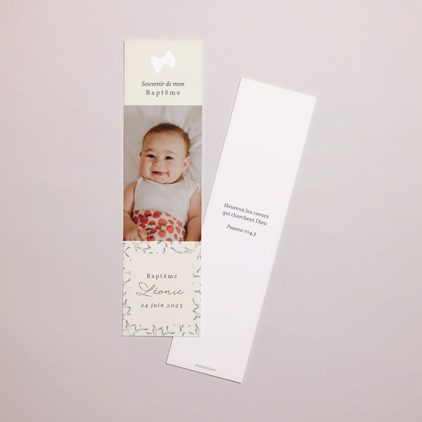 Marque-page Baptême Marque-page Bébé, coussin photo