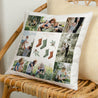 Coussin Fin d'année Beige naturel Branches de sapin de Noël photo N° 1