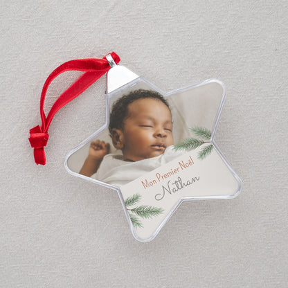 Boule de Noël Fin d'année étoile Branches de sapin de Noël photo N° 2