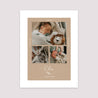 Affiche Naissance Portrait 30 x 40 cm Portrait Kraft Naturel photo N° 2