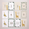 Carte étape bébé Naissance Lot de 12 Girafe Savane photo N° 3