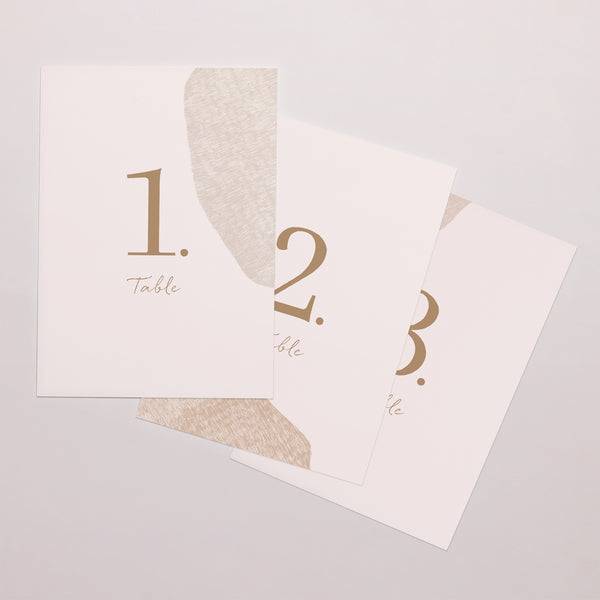 Marque table Mariage Rectangle Terre de Sienne photo