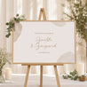 Panneau bienvenue Mariage Paysage 90 x 60 cm Terre de Sienne photo N° 1