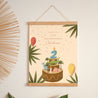 Affiche Anniversaire Enfant Portrait 30 x 40 cm Petit Dinosaure photo N° 1